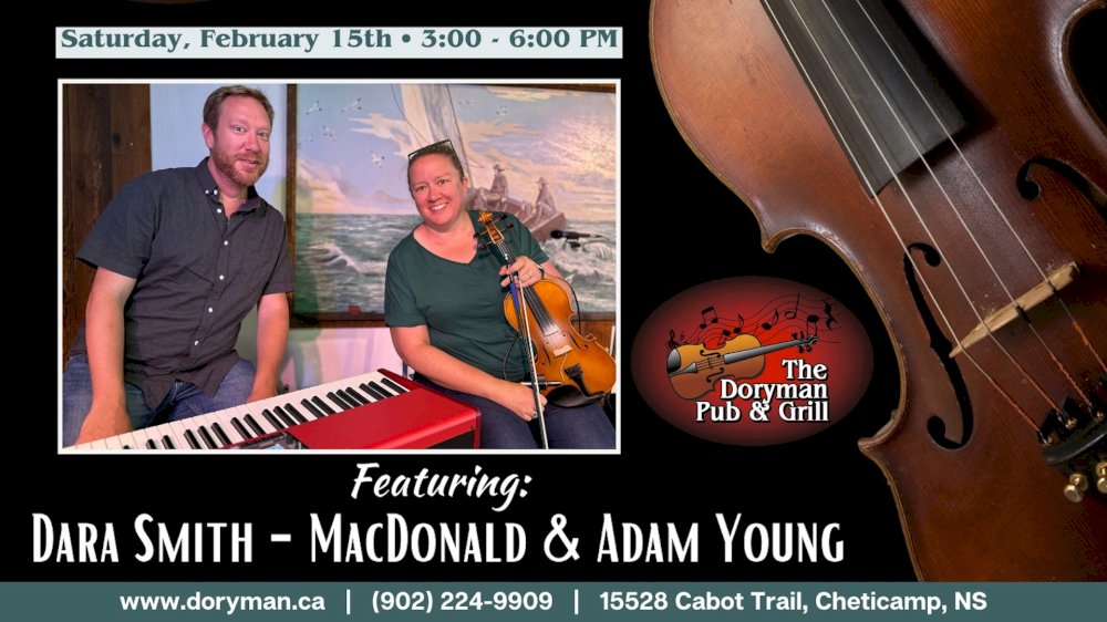 Saturday Afternoon Fiddle Matinée at the Doryman: Dara Smith-MacDonald and Adam Young