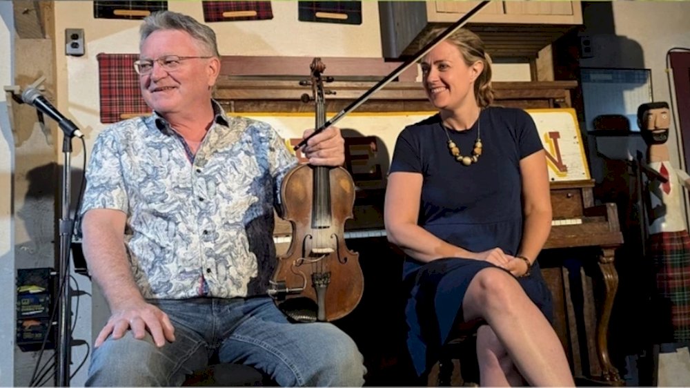 Howie MacDonald & Beverly MacLean at the Barn in Margaree